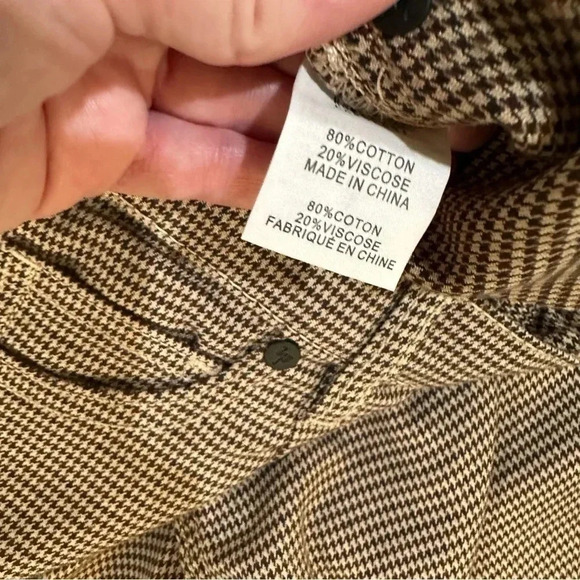 Sandrine Rose x Free People Houndstooth Button Trouser Dress Pant Size 24 NWT - Picture 10 of 12